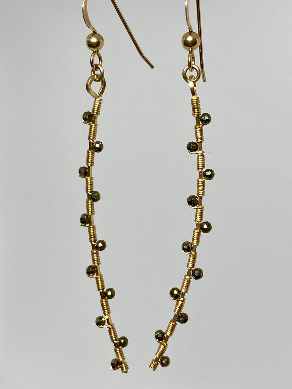 Leila Pyrite Earrings