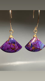 Purple Turquoise Earrings