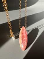 Rhodochrosite Pendant Necklace
