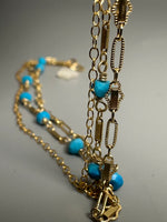 Blue Turquoise Layering Bracelet