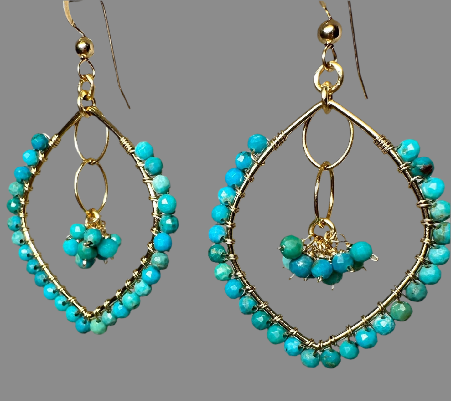 Turquoise Chandelier Earrings