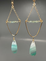 Chalcedony Chandelier Earrings