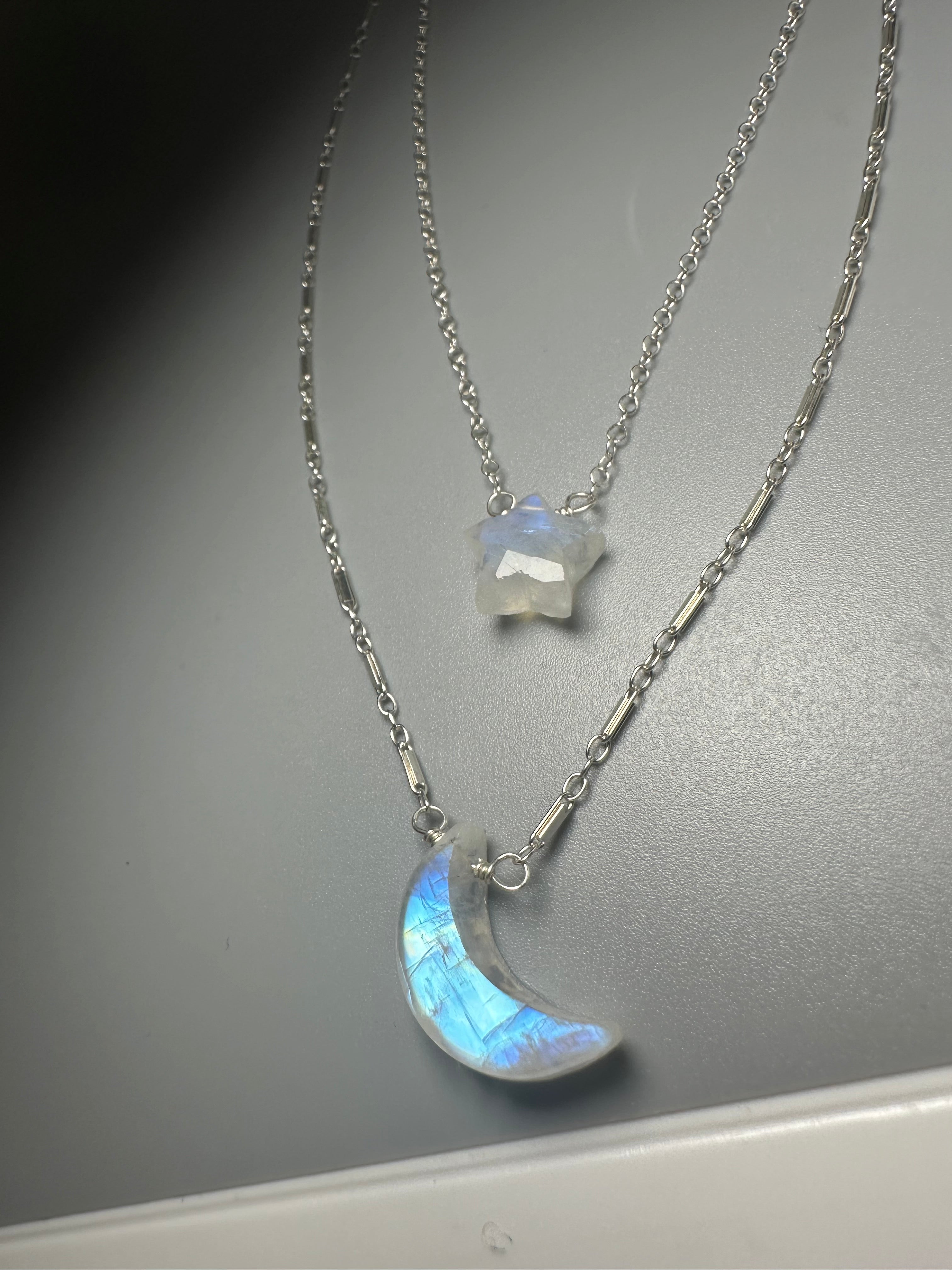 Moon & Star Layered Necklace