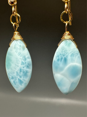 Larimar Drop Earrings