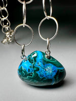 Chrysocolla Malachite Infinity Necklace