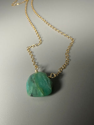 Peruvian Opal Heart Necklace