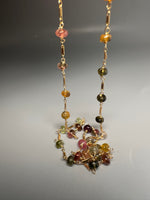 Tourmaline Rondelle Layering Necklace