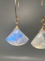 Moonstone Fan Earrings