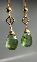 Pair of Green Kyanite Earrings