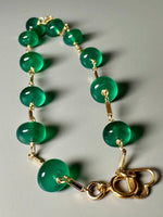Green Onyx Rondelle Bracelet
