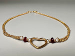 Ruby Heart Bracelet