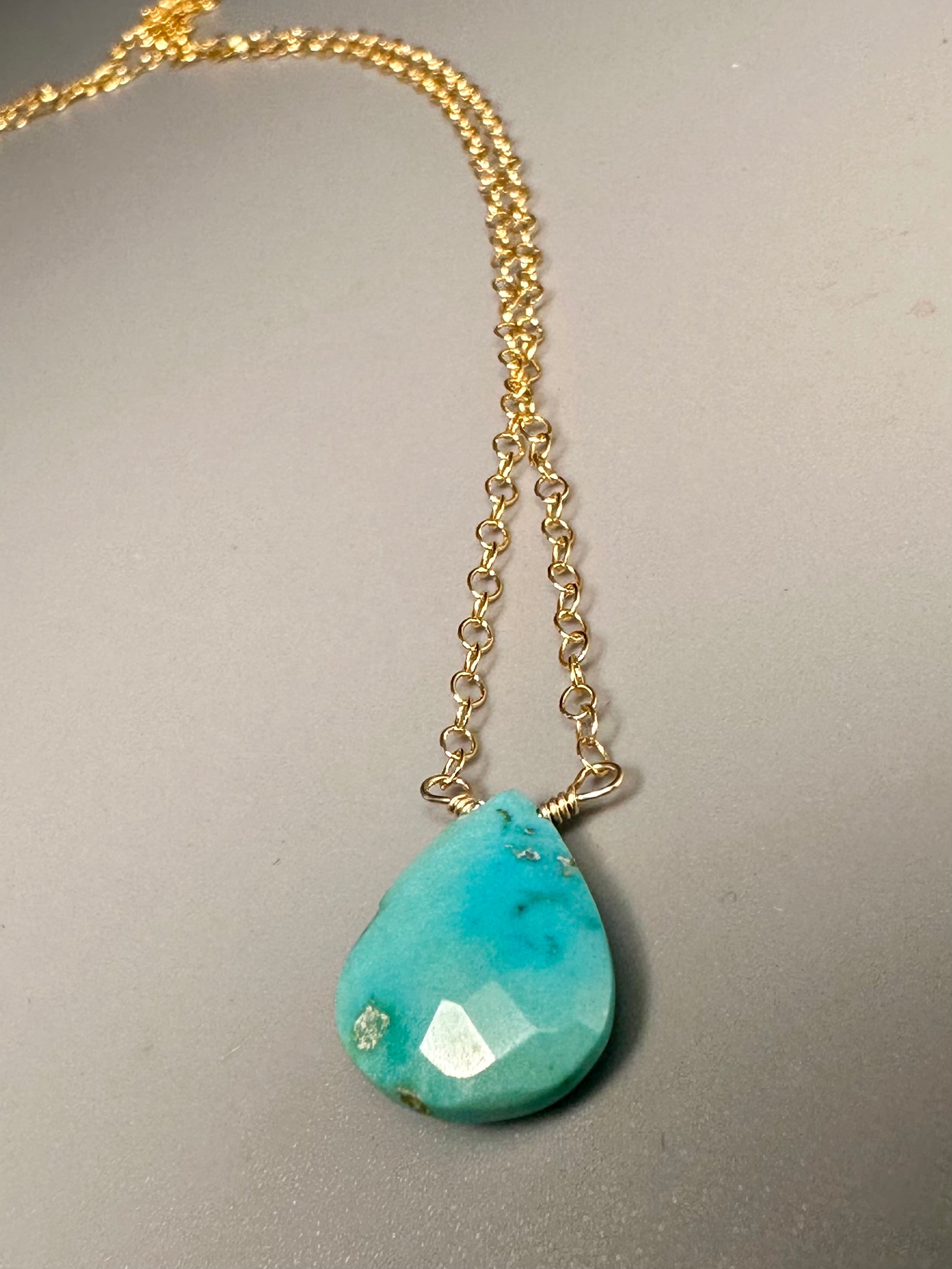Arizona Turquoise Pendant Necklace