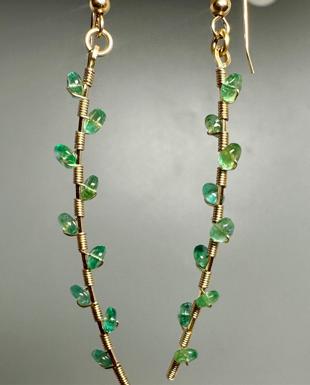 Leila Emerald Earrings