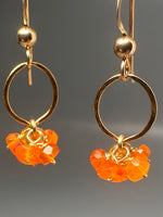 Ethiopian Opal Cluster Earrings