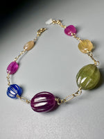 Multi Color Sapphire Bracelet