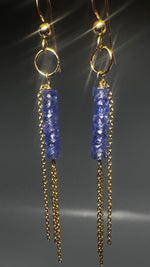Tanzanite Tassel Earrings