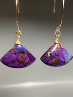 Purple Turquoise Earrings