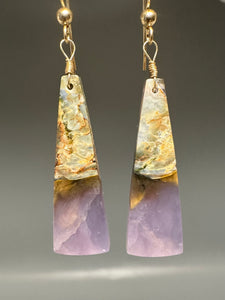 Purple Chalcedony Earrings