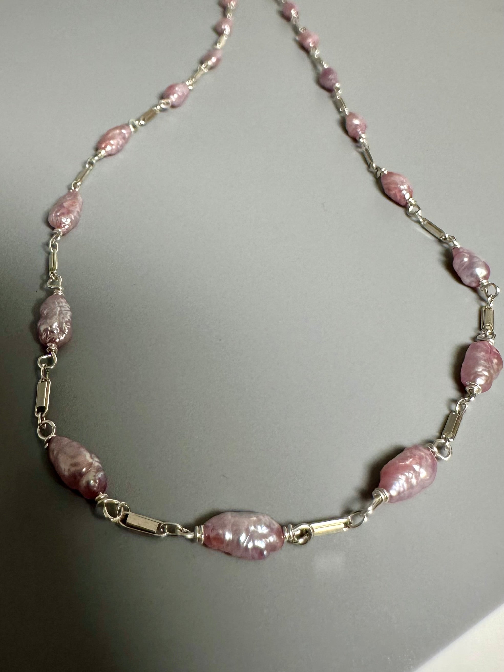 Pink Freshwater Pearl Layering Necklace