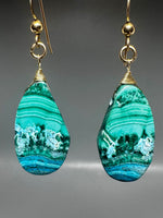 Chrysocolla & Malachite Drop Earrings
