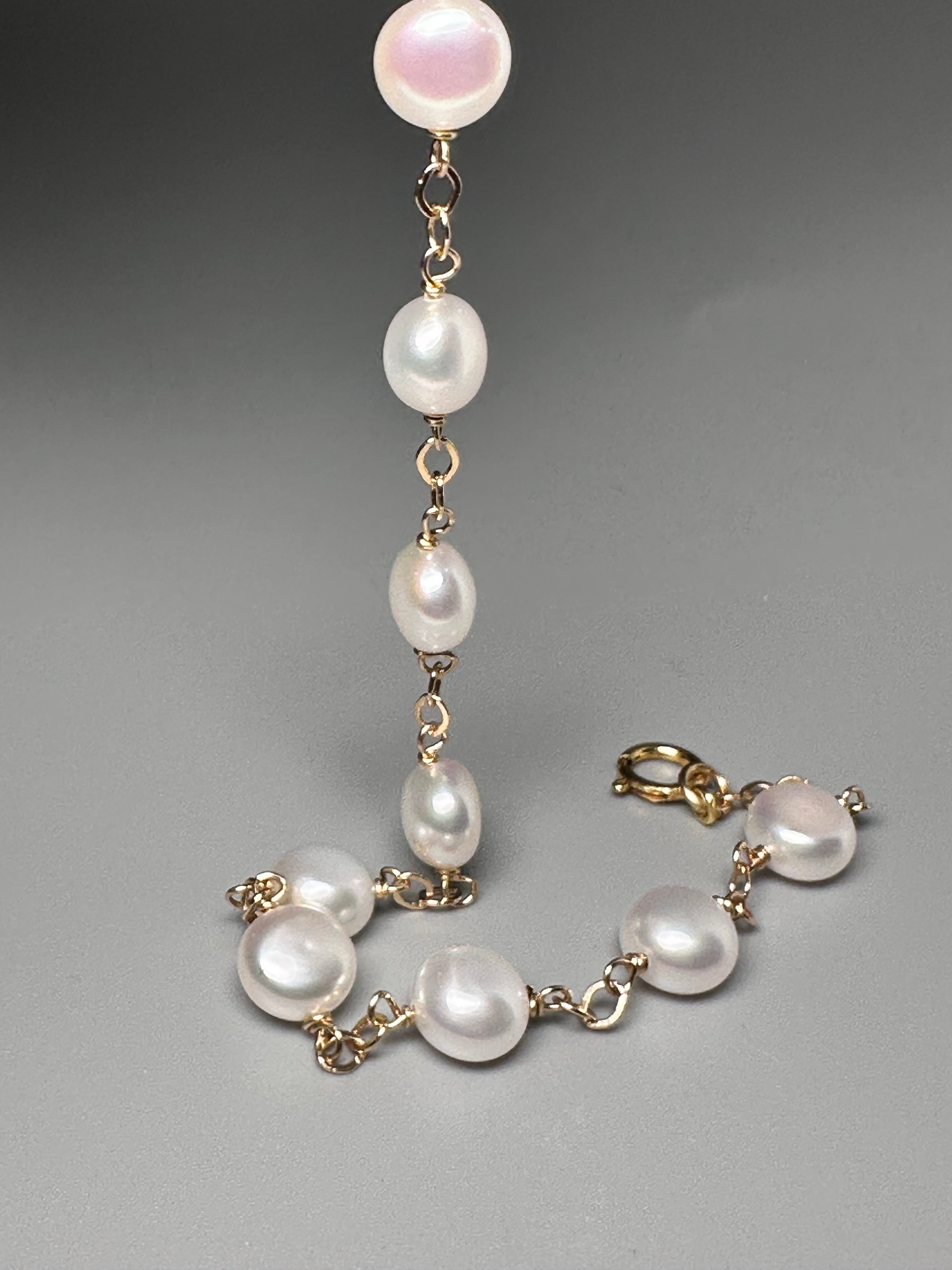 Button Pearl Bracelet