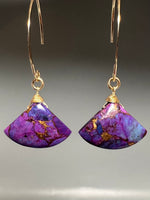 Purple Turquoise Earrings