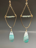 Chalcedony Chandelier Earrings
