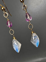 Moonstone Pink Sapphire Drops
