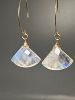 Moonstone Fan Earrings