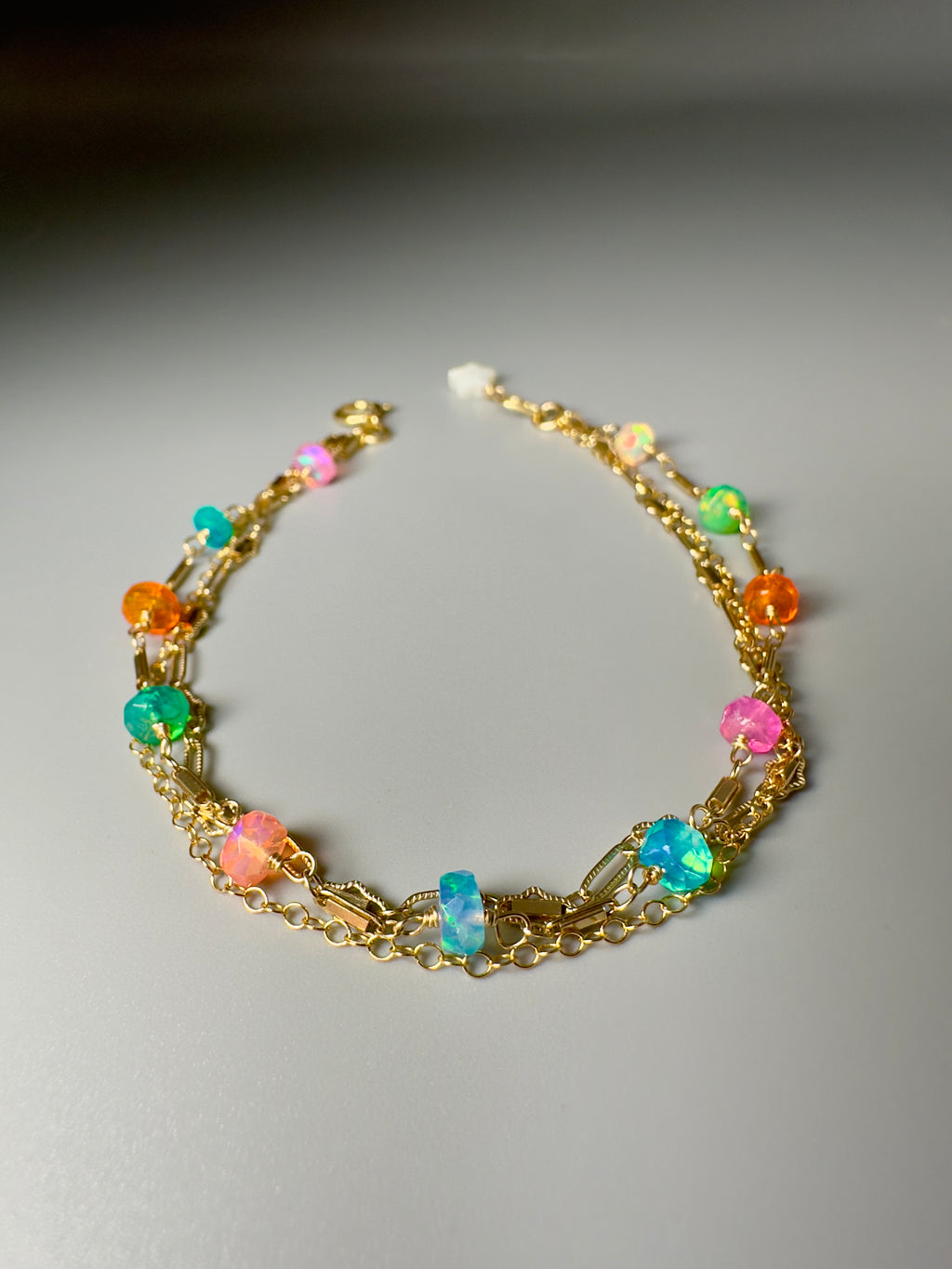 Ethiopian Opal Layering Bracelet