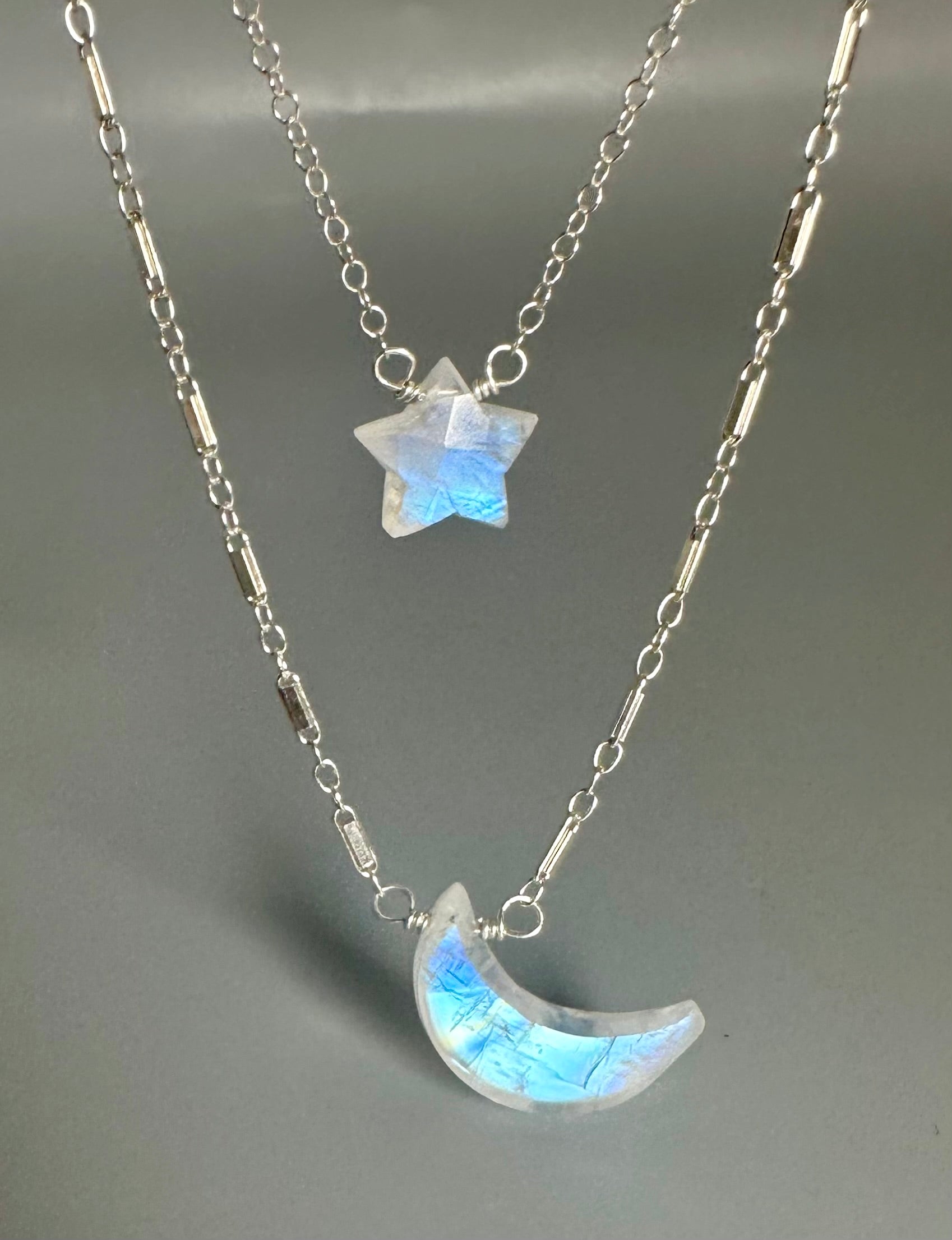 Moon & Star Layered Necklace