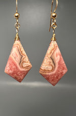 Pair of Rhodochrosite Earrings