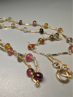 Tourmaline Rondelle Layering Necklace