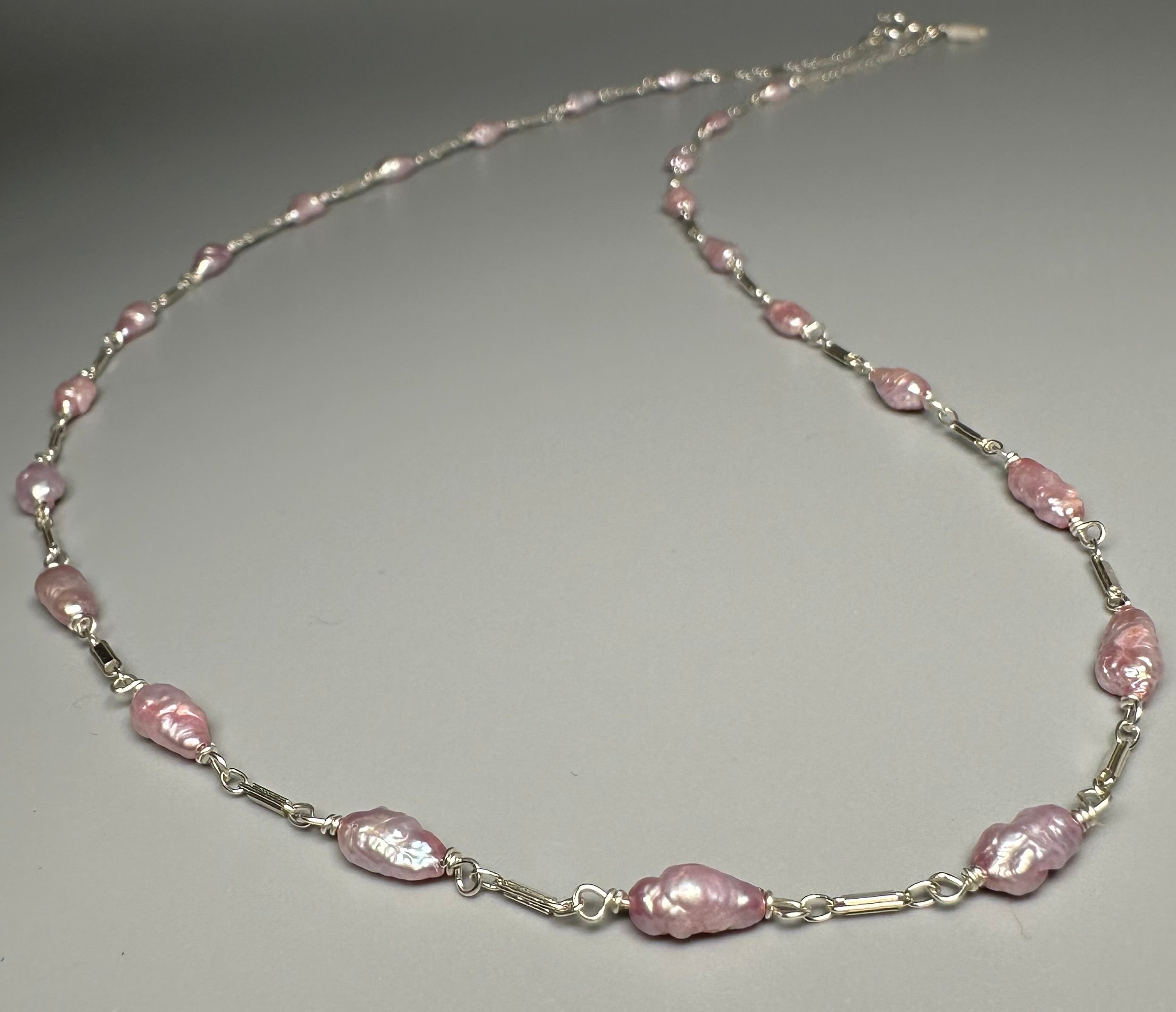 Pink Freshwater Pearl Layering Necklace