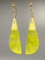 Pair of Chrysoprase Drop Earrings