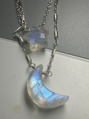 Moon & Star Layered Necklace