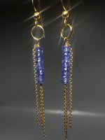 Tanzanite Tassel Earrings