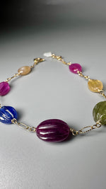 Multi Color Sapphire Bracelet