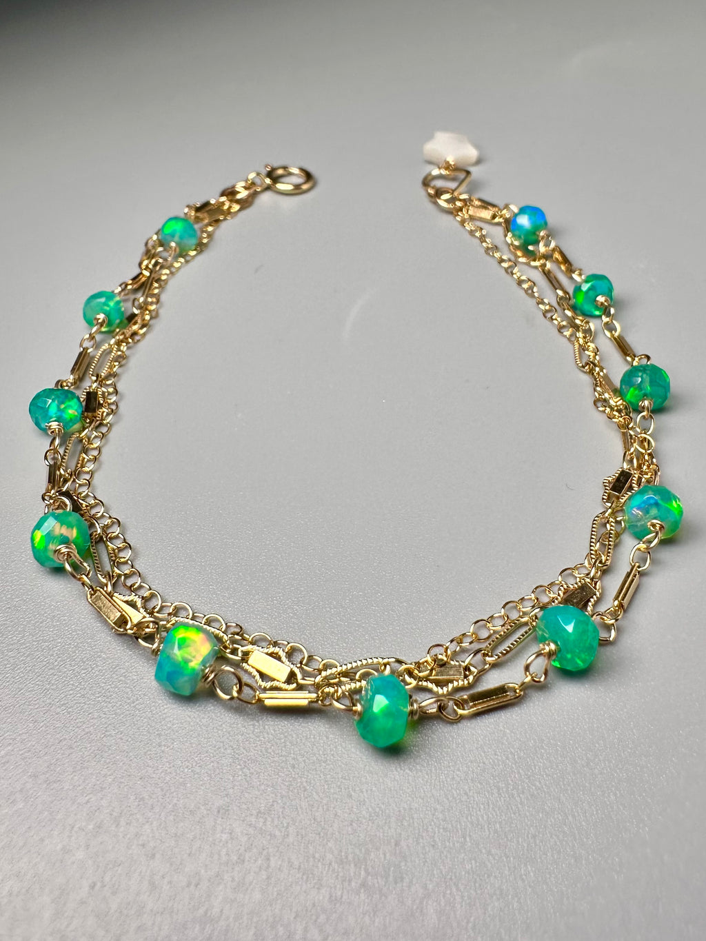 Green Ethiopian Opal Bracelet