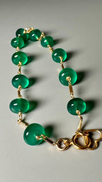 Green Onyx Rondelle Bracelet