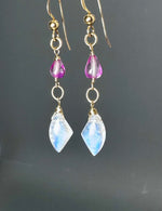 Moonstone Pink Sapphire Drops