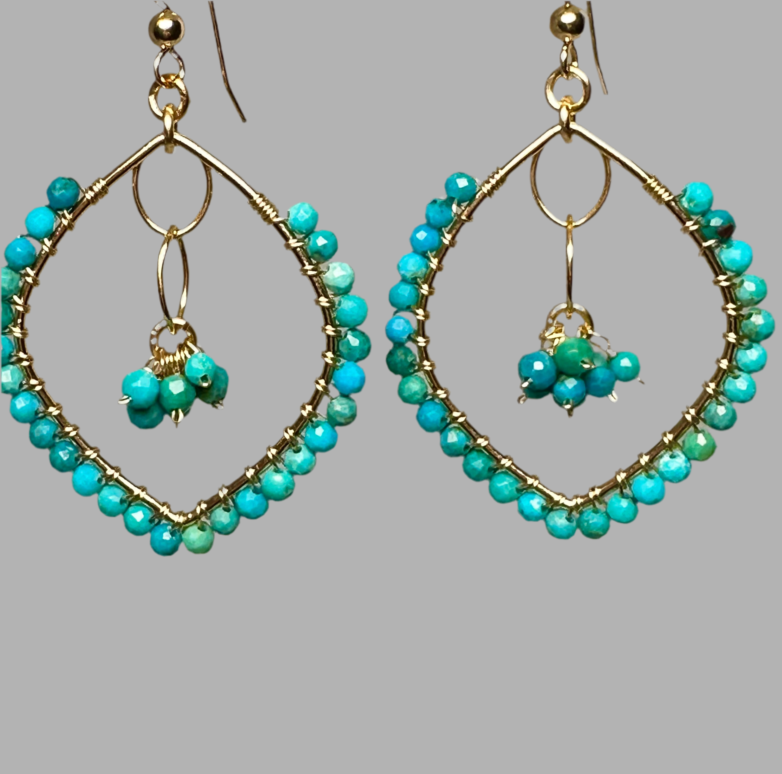 Turquoise Chandelier Earrings