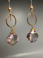Pair of Ametrine Infinity Earrings