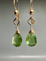 Pair of Green Kyanite Earrings