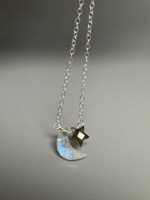 Star and Moon Necklace