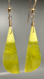 Pair of Chrysoprase Drop Earrings