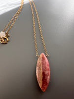 Rhodochrosite Pendant Necklace