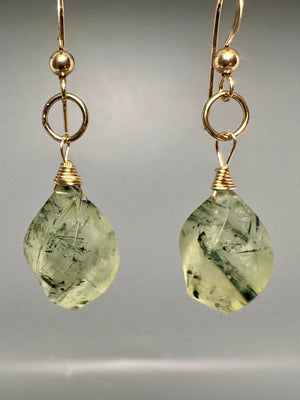 Pair of Prehnite Earrings