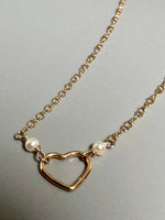 Heart Pearl Necklace