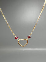 Ruby Heart Necklace